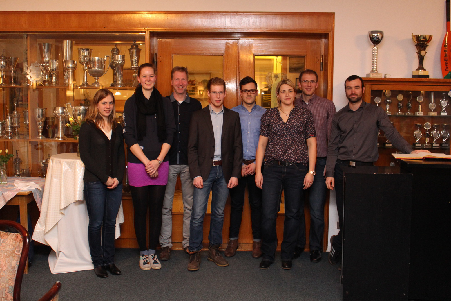 Senioren: Melanie, Eleni, Gerd, Anton, Max, Christina, Sören, Bolko